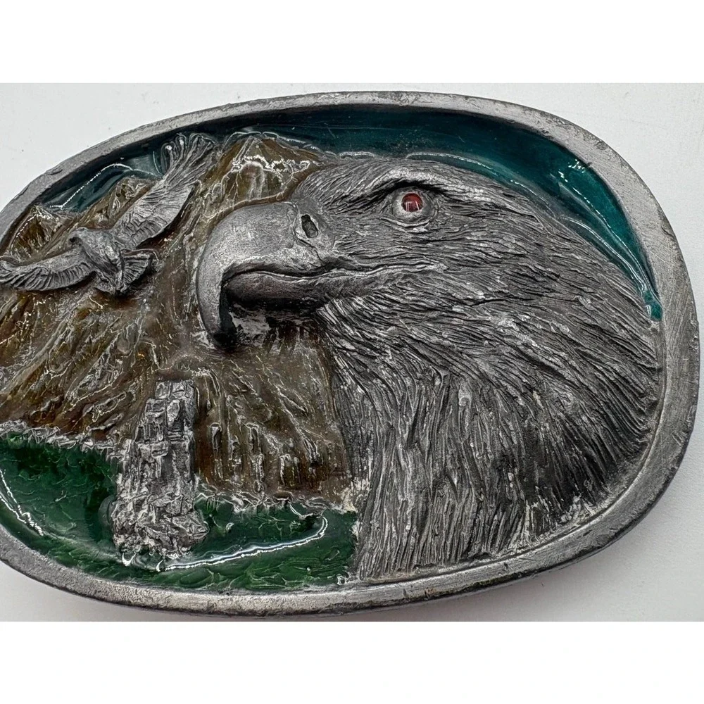 Bald Eagle‎ Belt Buckle C+J Vintage 1986 USA